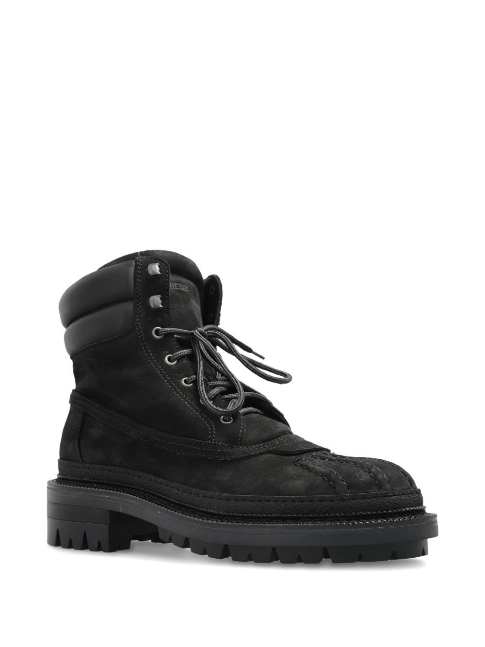Army padded lace-up boots - 2