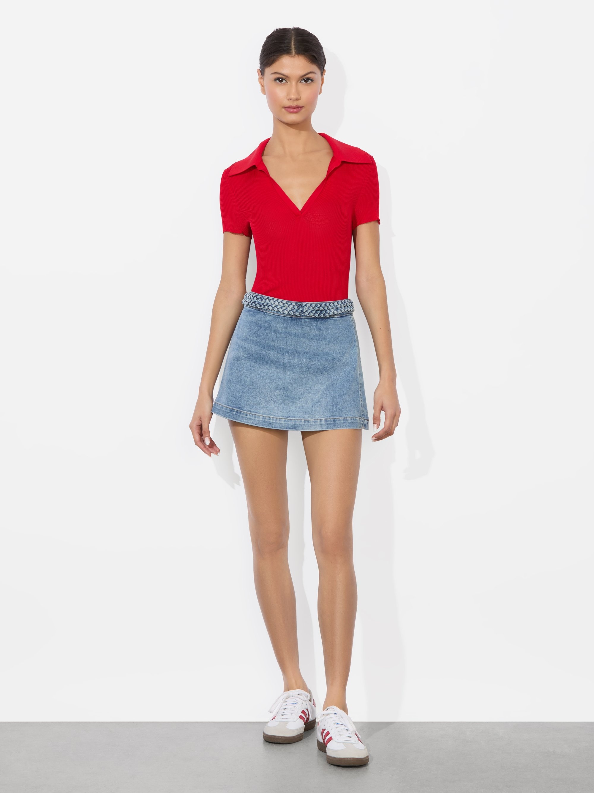 LAKELYN DENIM SKORT - 3