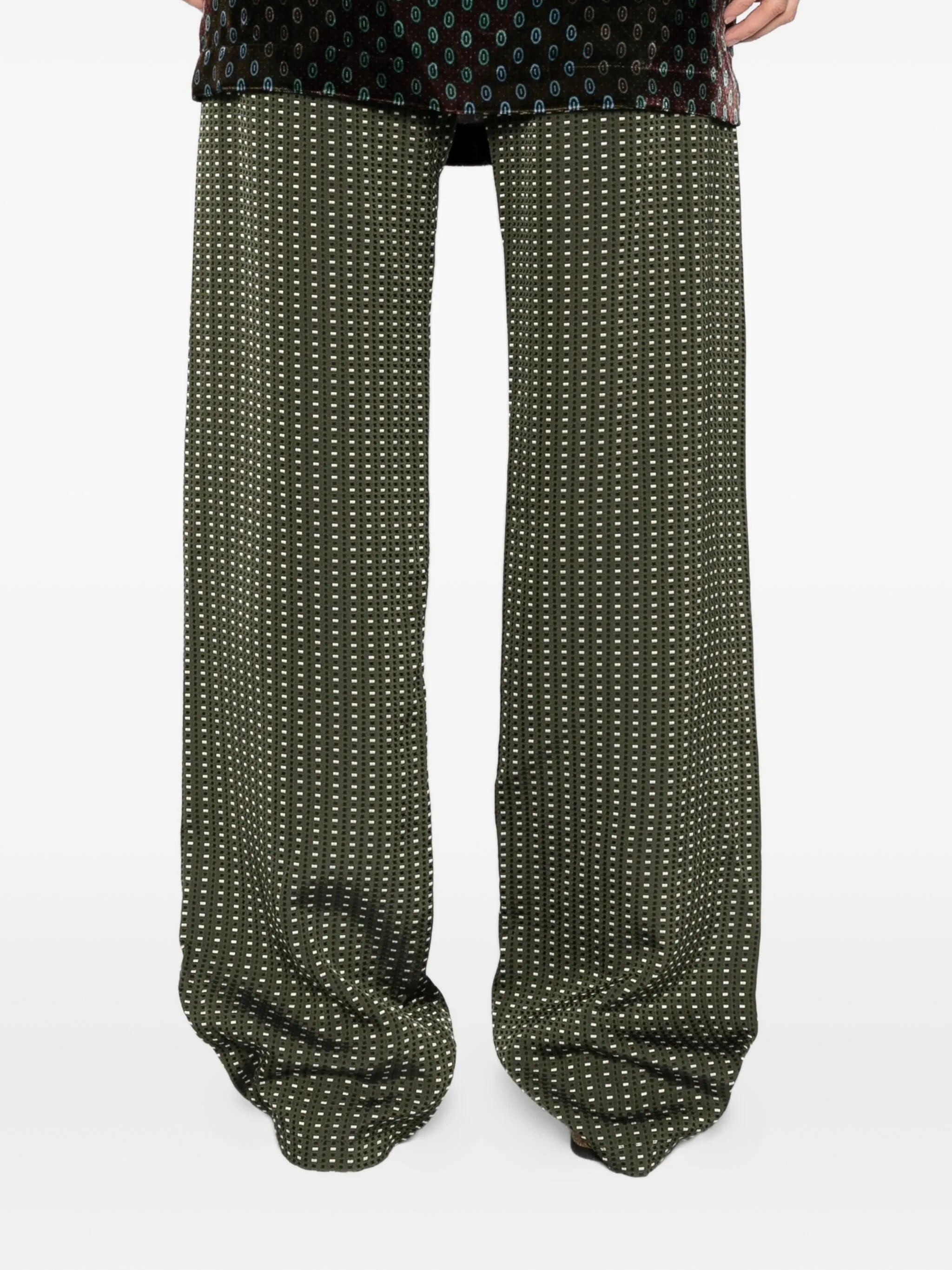 geometric-printed trousers - 4