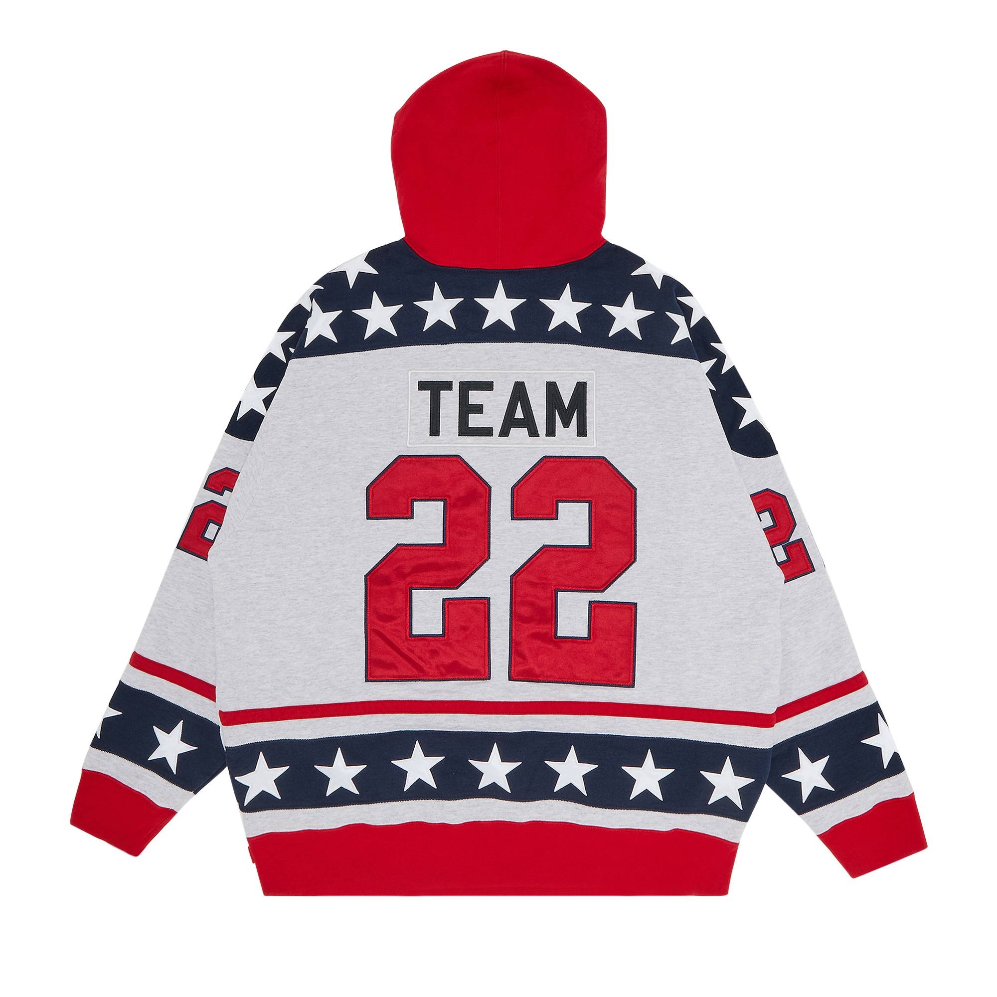 Supreme Hockey Hooded Sweatshirt 'Ash Grey' - 2