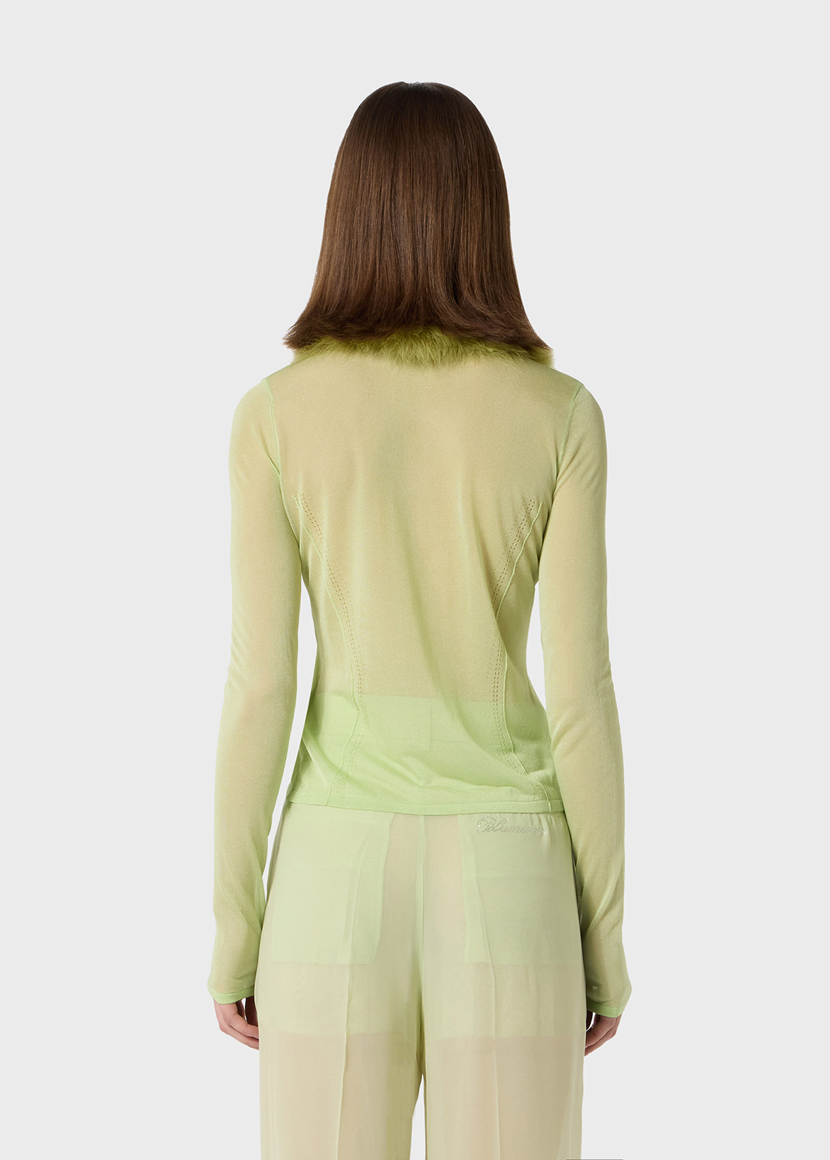 CARDIGAN WITH FEATHER DETAIL - 4