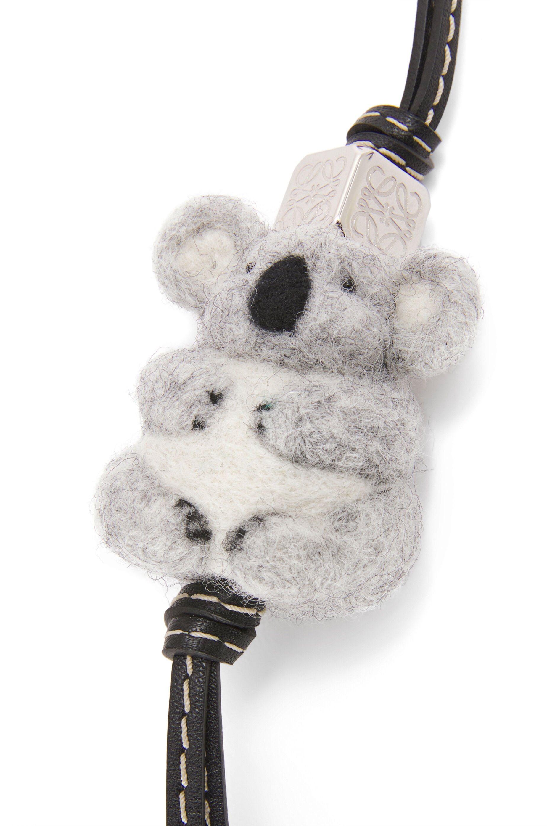 Koala charm in felt and calfskin - 3