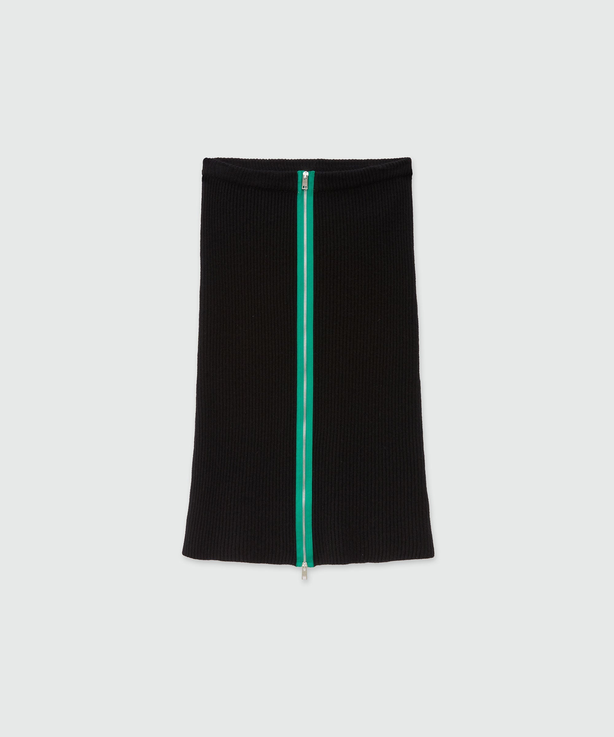 Ribbed knit pencil skirt - 1