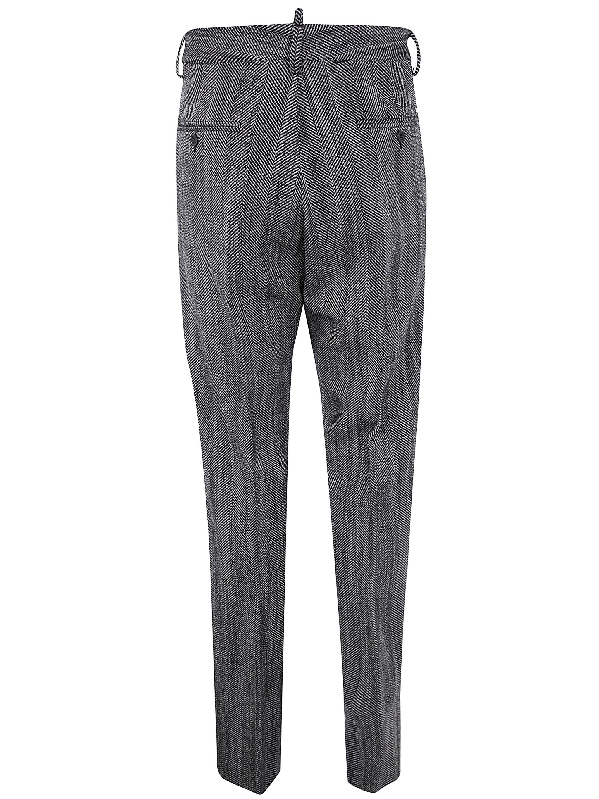 Dsquared2 Men Herringbone Relax Man Pant - 2
