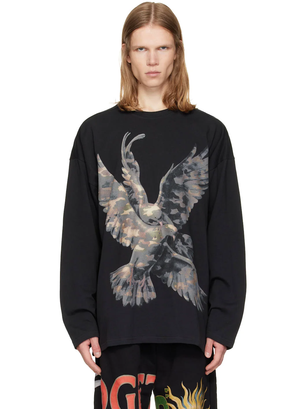 Black ML 'Forgive My Sins' Long Sleeve T-shirt - 1