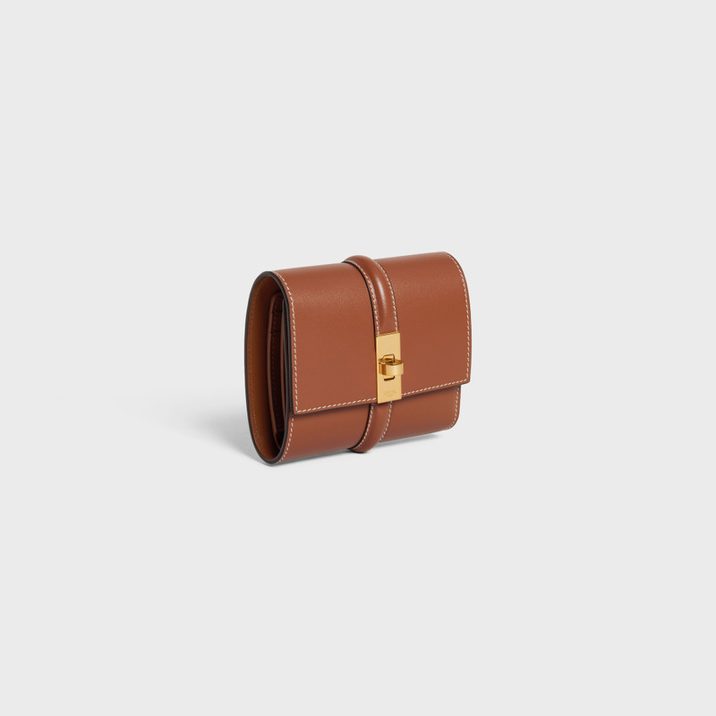 CELINE Small Trifold wallet 16 IN SATINATED CALFSKIN outlook