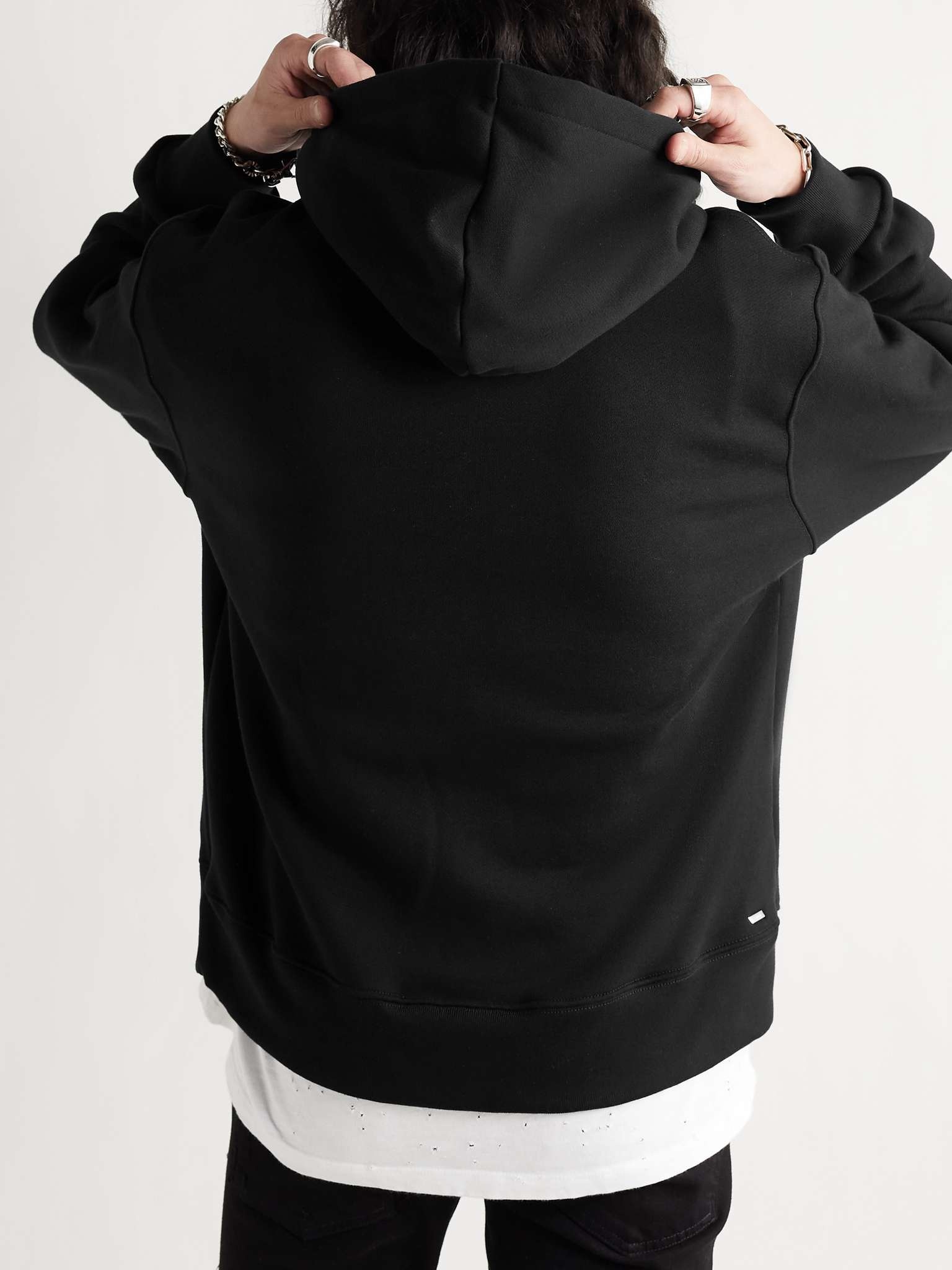 Logo-Appliquéd Loopback Cotton-Jersey Hoodie - 4