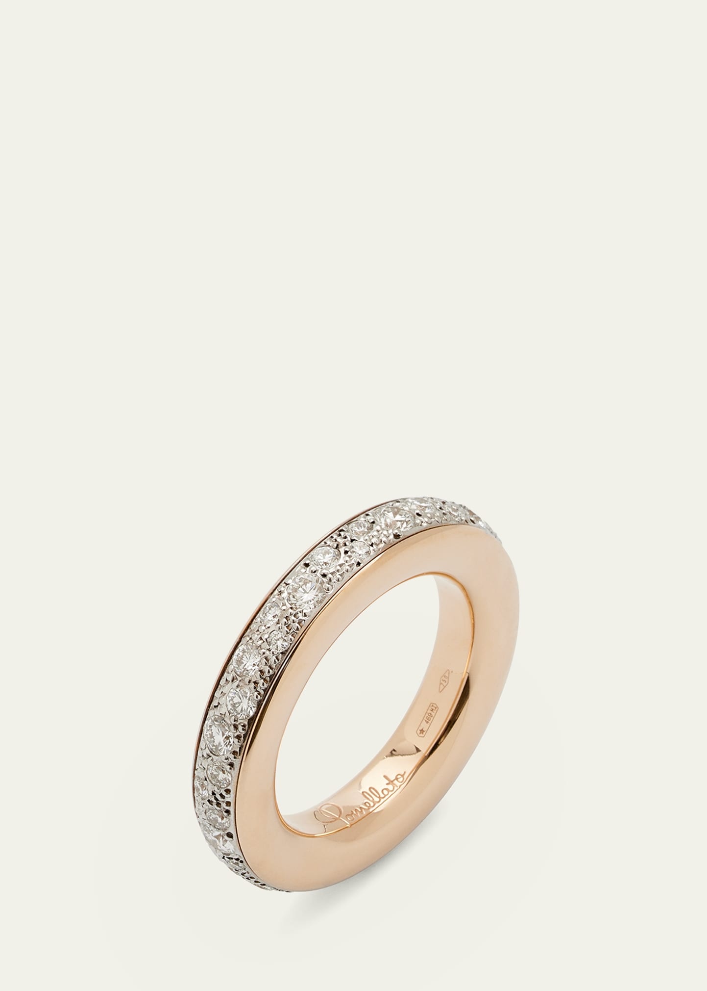 Iconica 18K Rose and White Gold Ring with Diamonds - 3