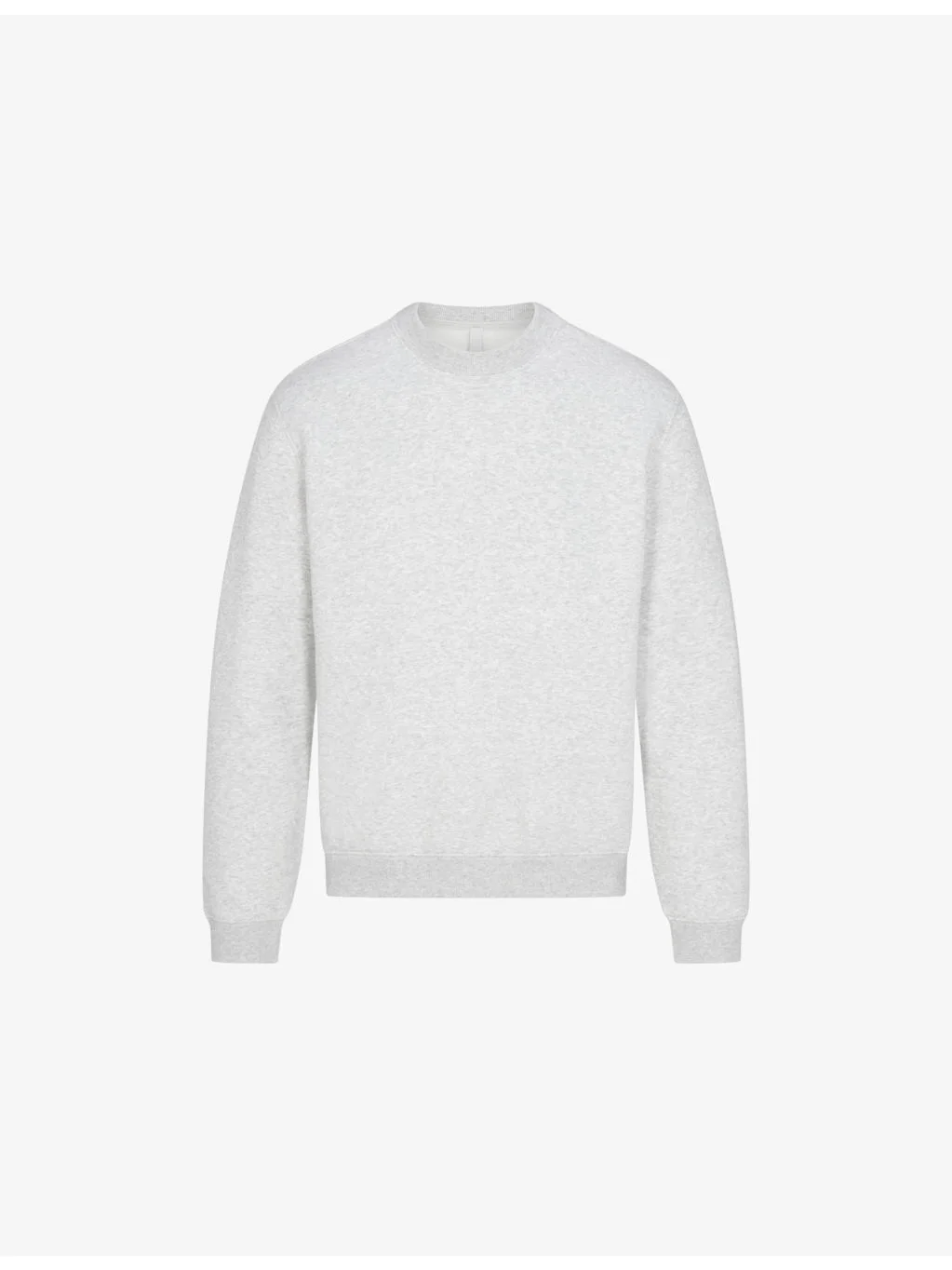 Classic crewneck lounge cotton-blend sweatshirt - 1