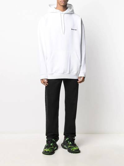 BALENCIAGA BB embroidered logo hoodie outlook