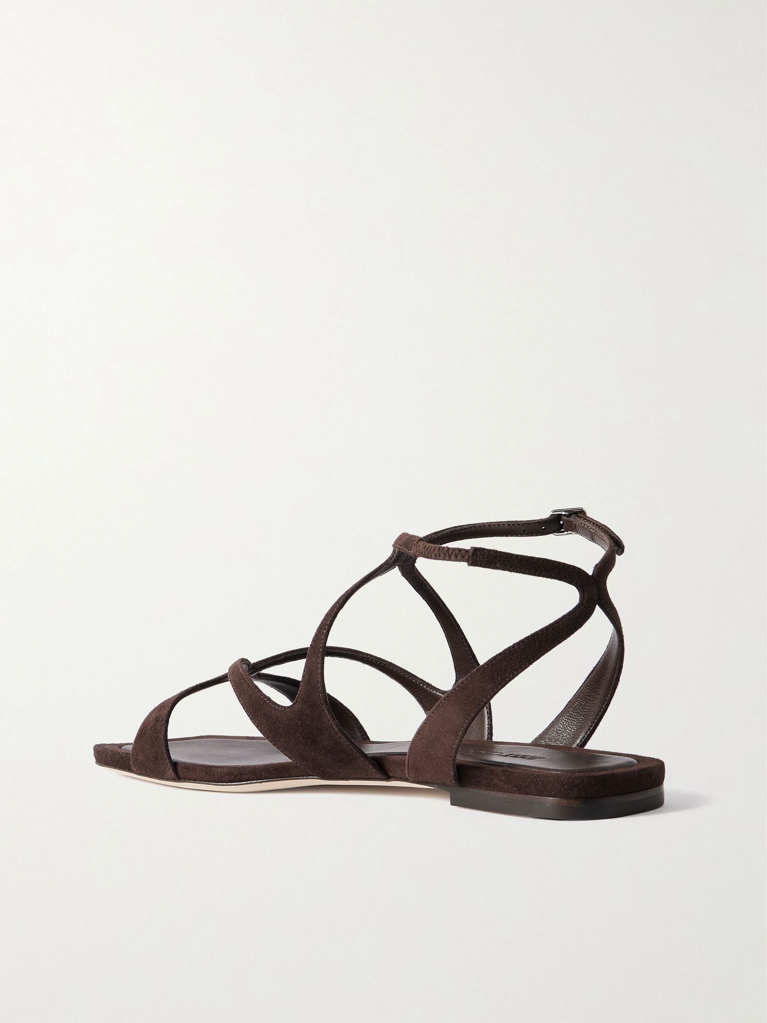 Ayla suede sandals Chocolate - 3