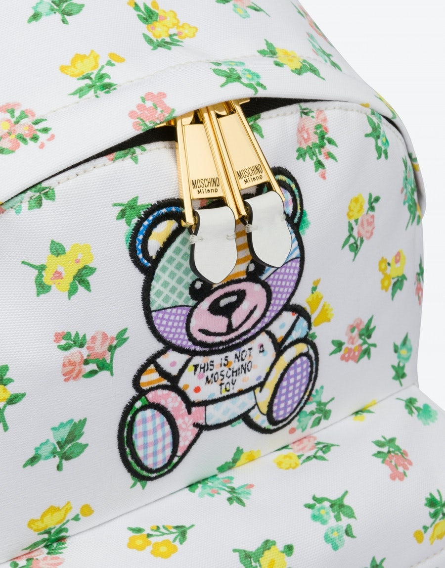 TEDDY PATCHWORK ECO-CANVAS BACKPACK - 4