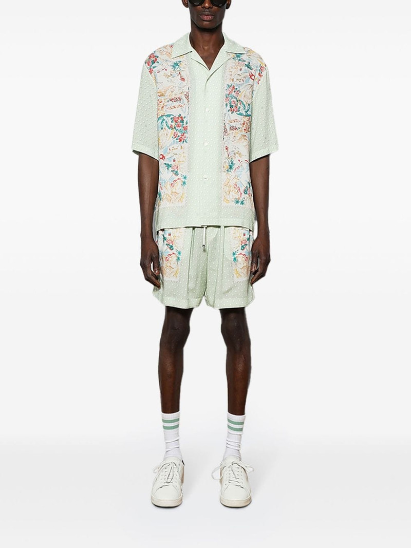 AMIRI Hawaiian polka-dot track shorts outlook