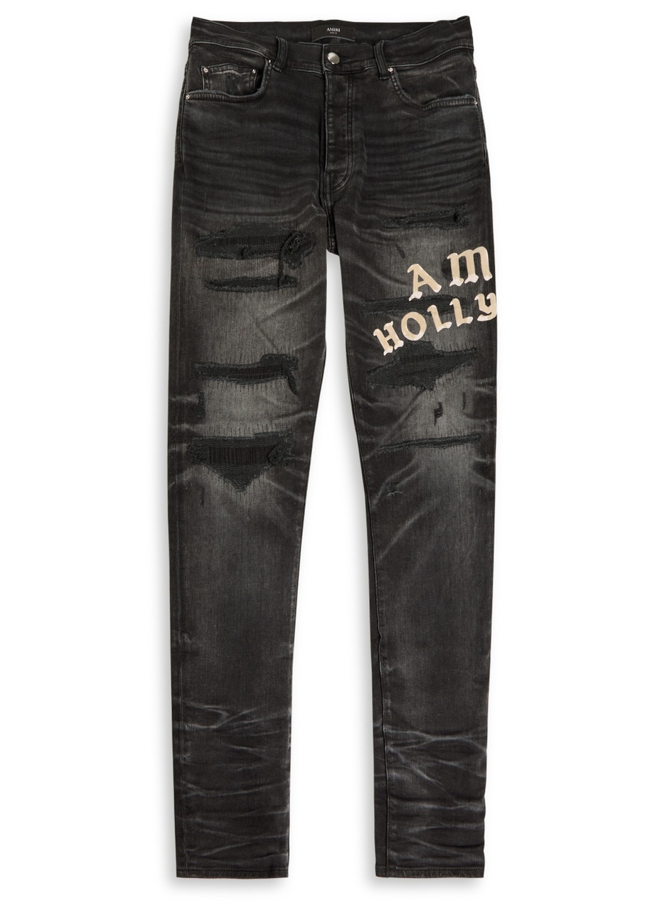 Amiri Hollywood Stretch-denim Slim-leg Jeans - 1