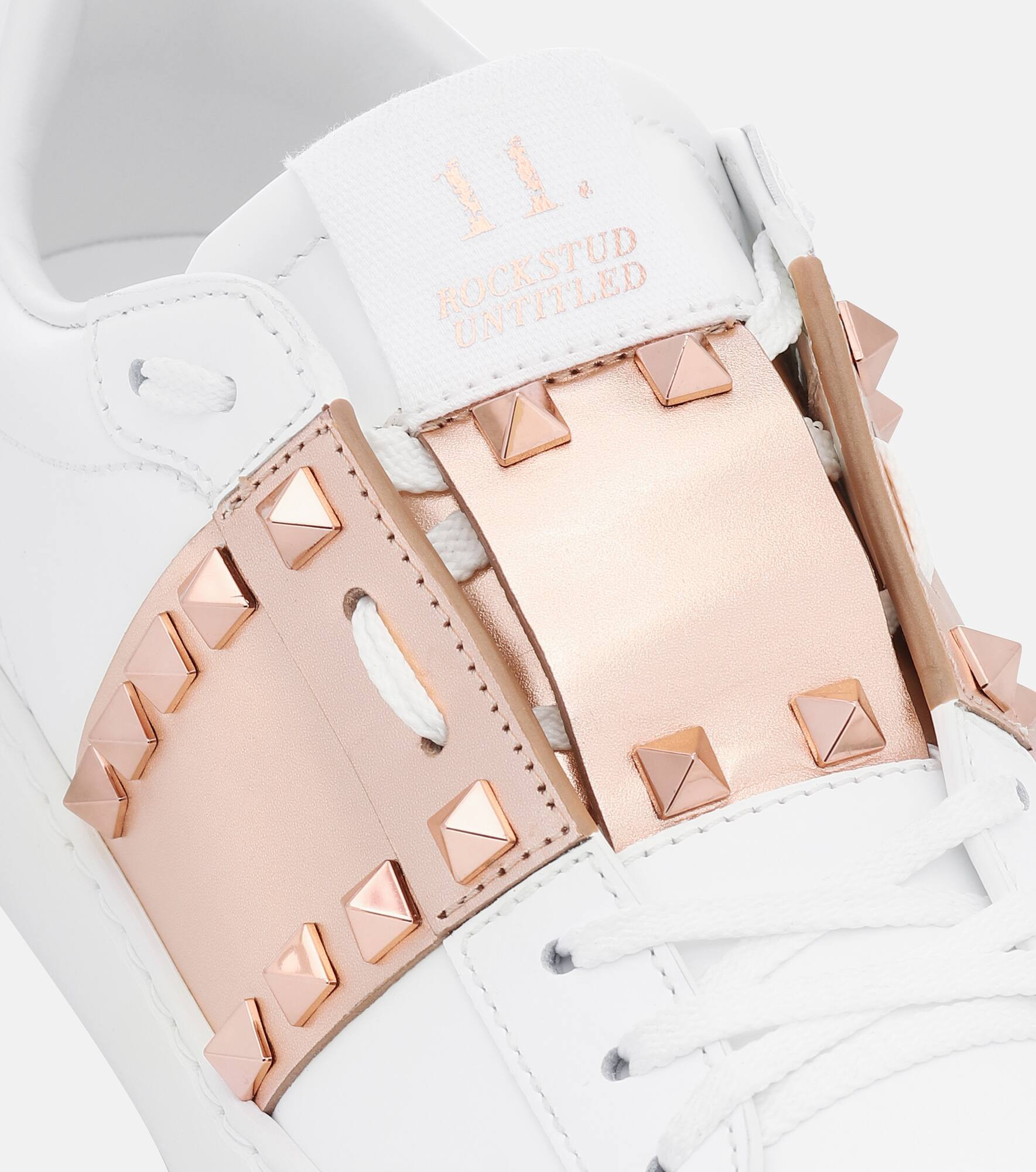 Valentino Garavani Rockstud Untitled leather sneakers - 5