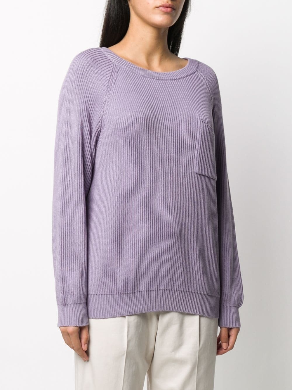 slouched long-sleeve jumper - 3