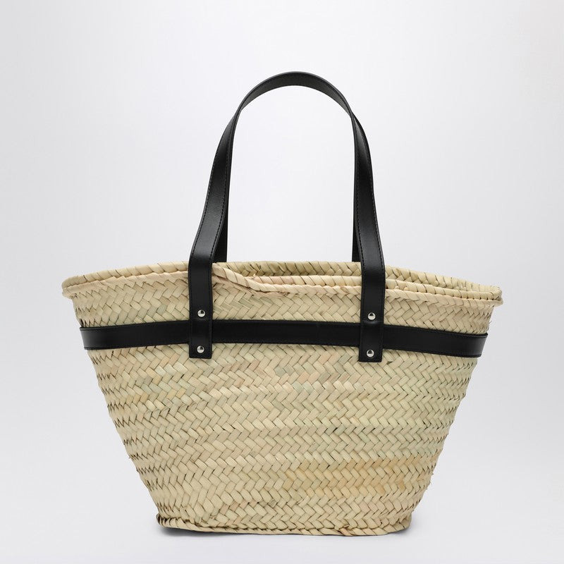 PALM MEDIUM RAFFIA SHOPPING BAG - 2