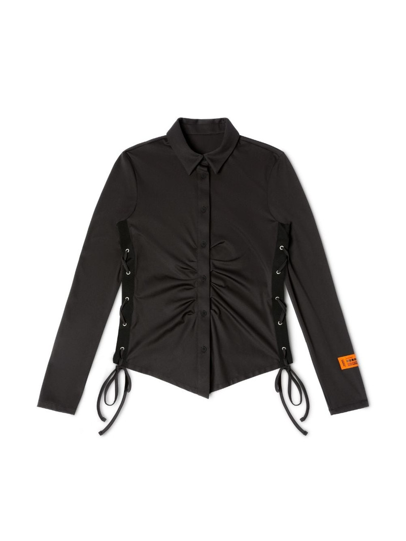 Lace-Up Stretch Shirt 1