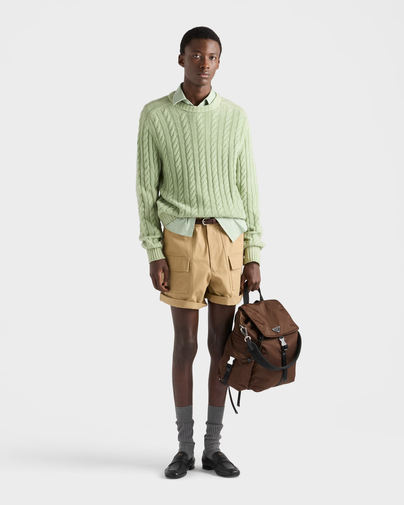 Prada Wool and cashmere crew-neck sweater outlook
