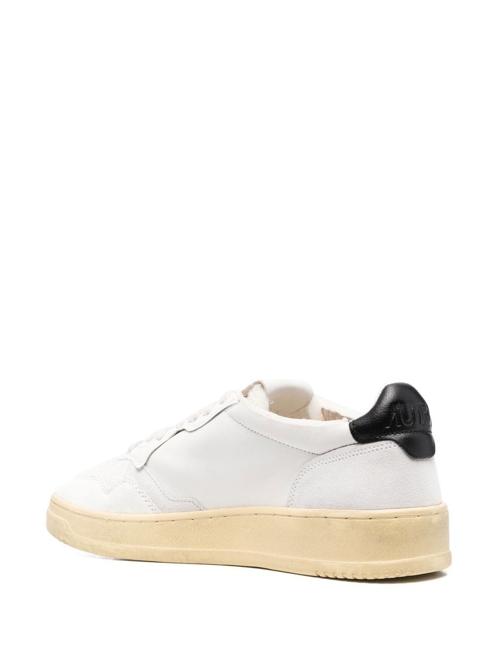 leather plow-top sneakers - 3
