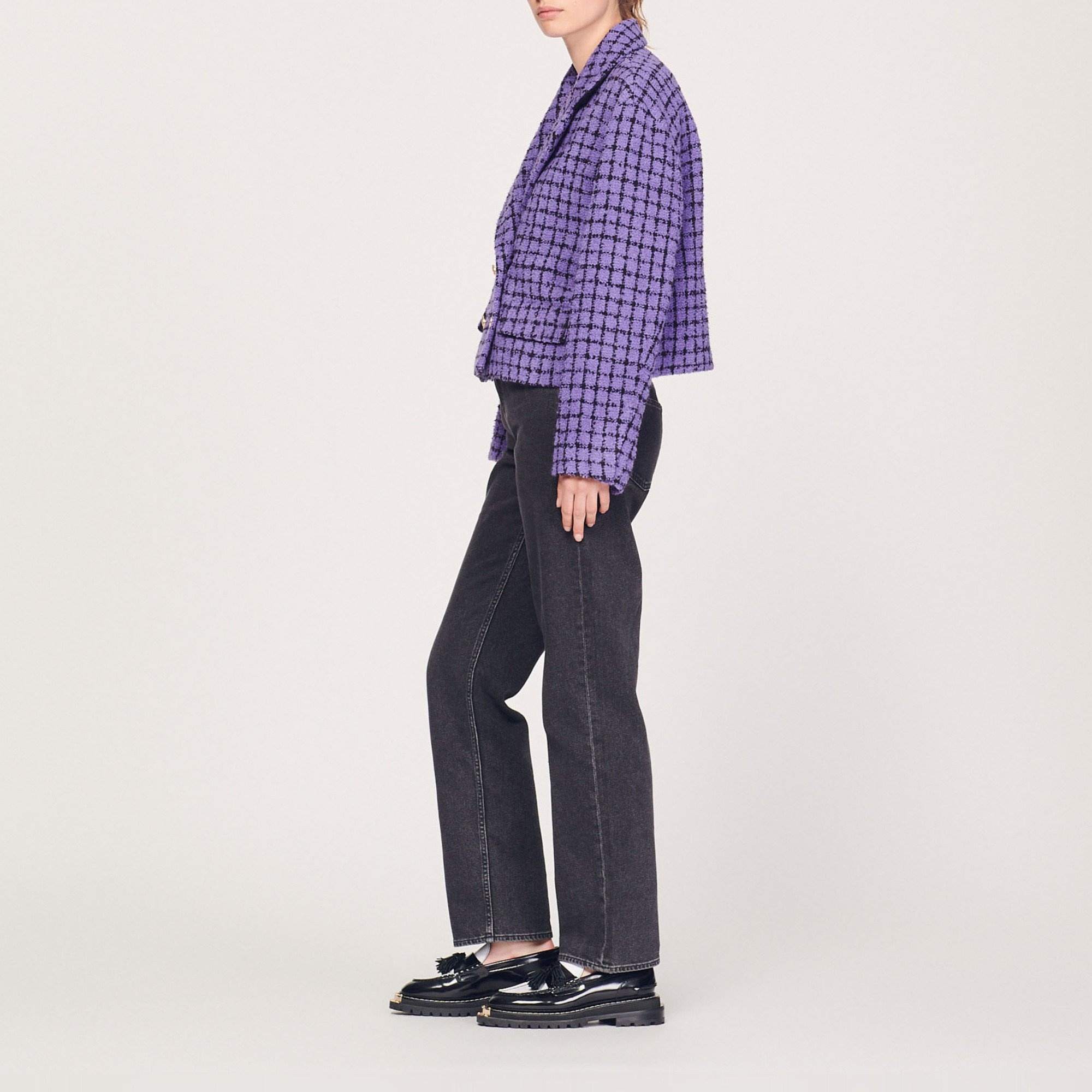 Cropped tweed jacket - 7