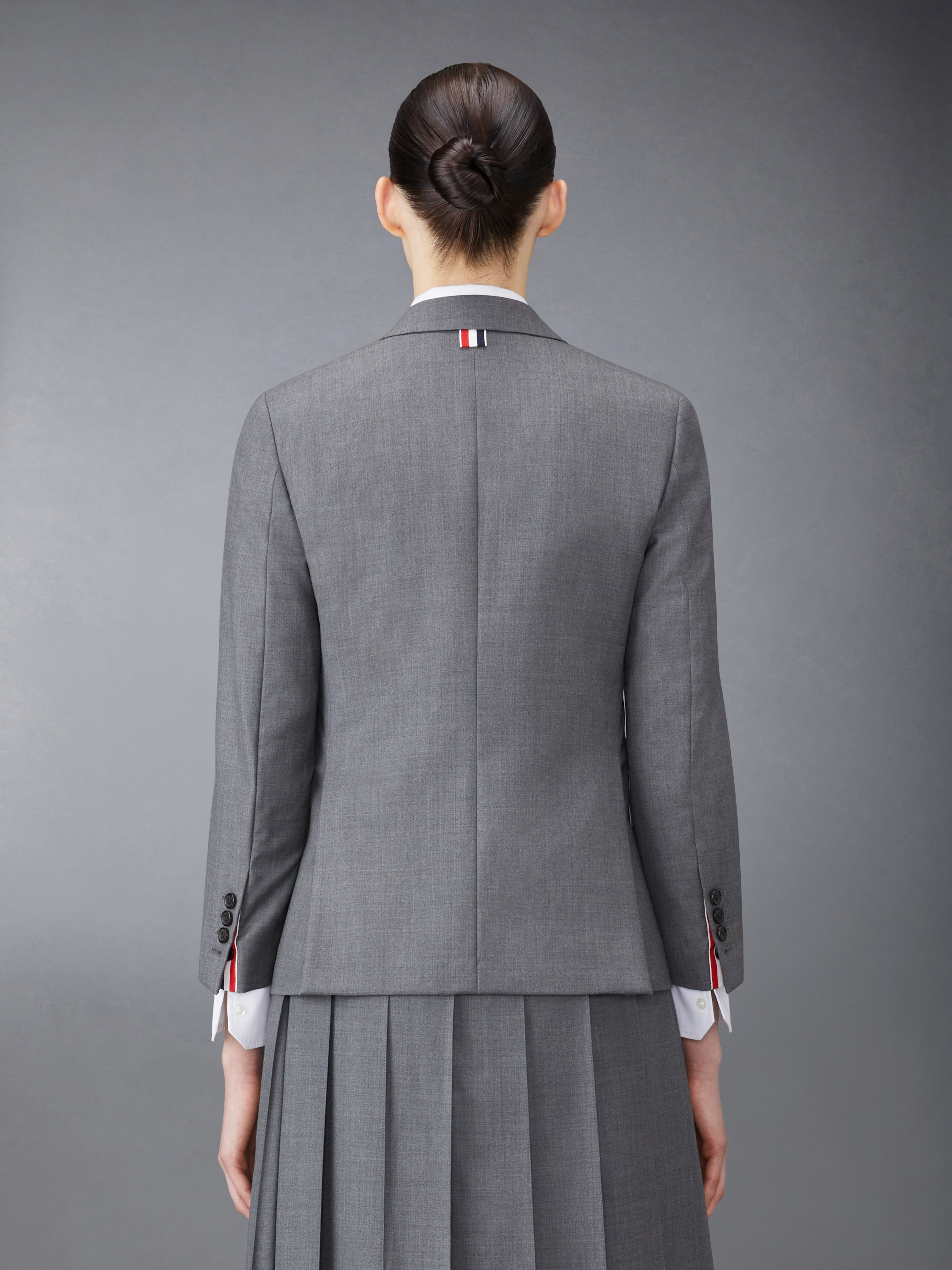 Medium Grey Super 120s Twill Classic Jacket - 2