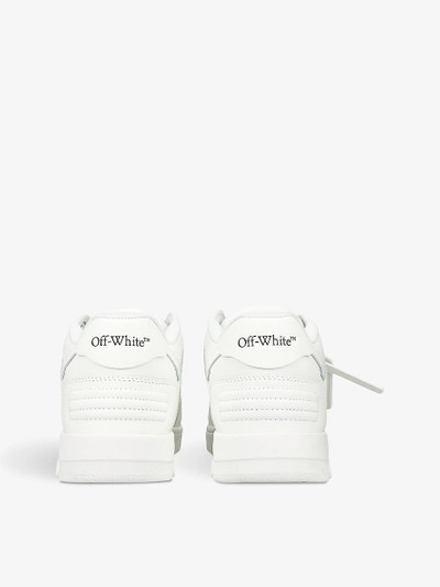 Off-White Out Of Office logo-embroidered leather low-top trainers outlook