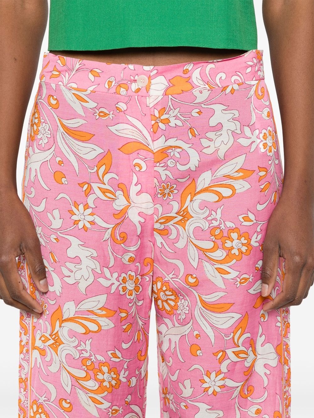 floral-print trousers - 5