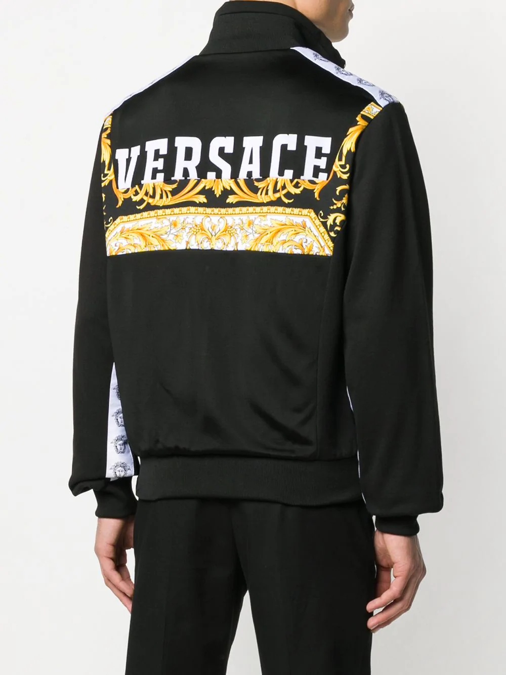 Barocco logo bomber jacket - 4