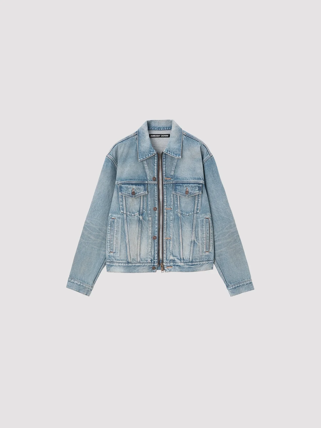 DENIM ZIP-UP JACKET - 1