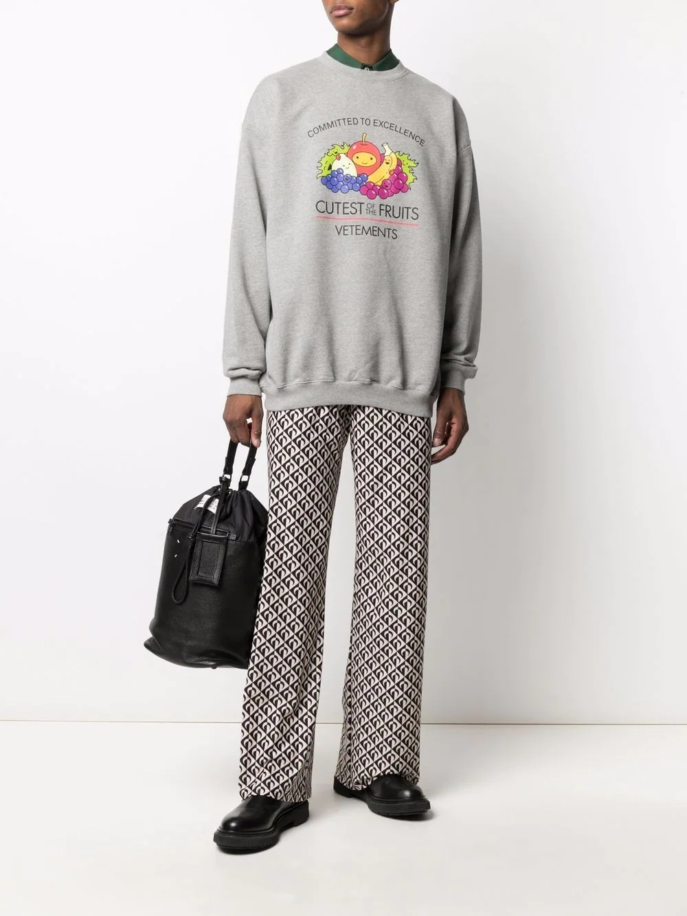 graphic-print crew neck sweatshirt - 2