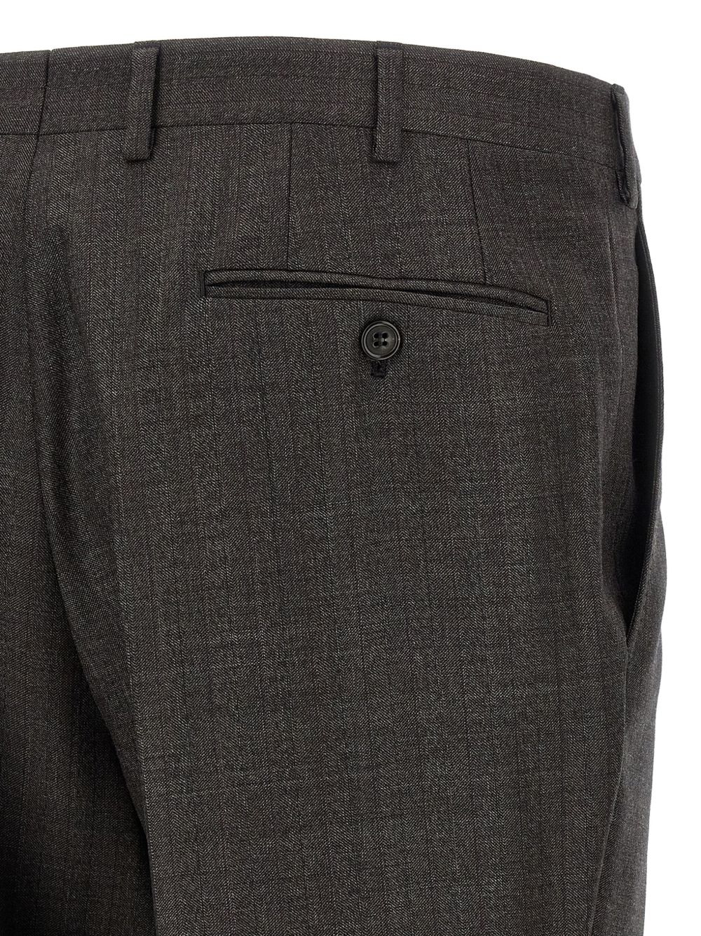 single-breasted flat-front suit - 4