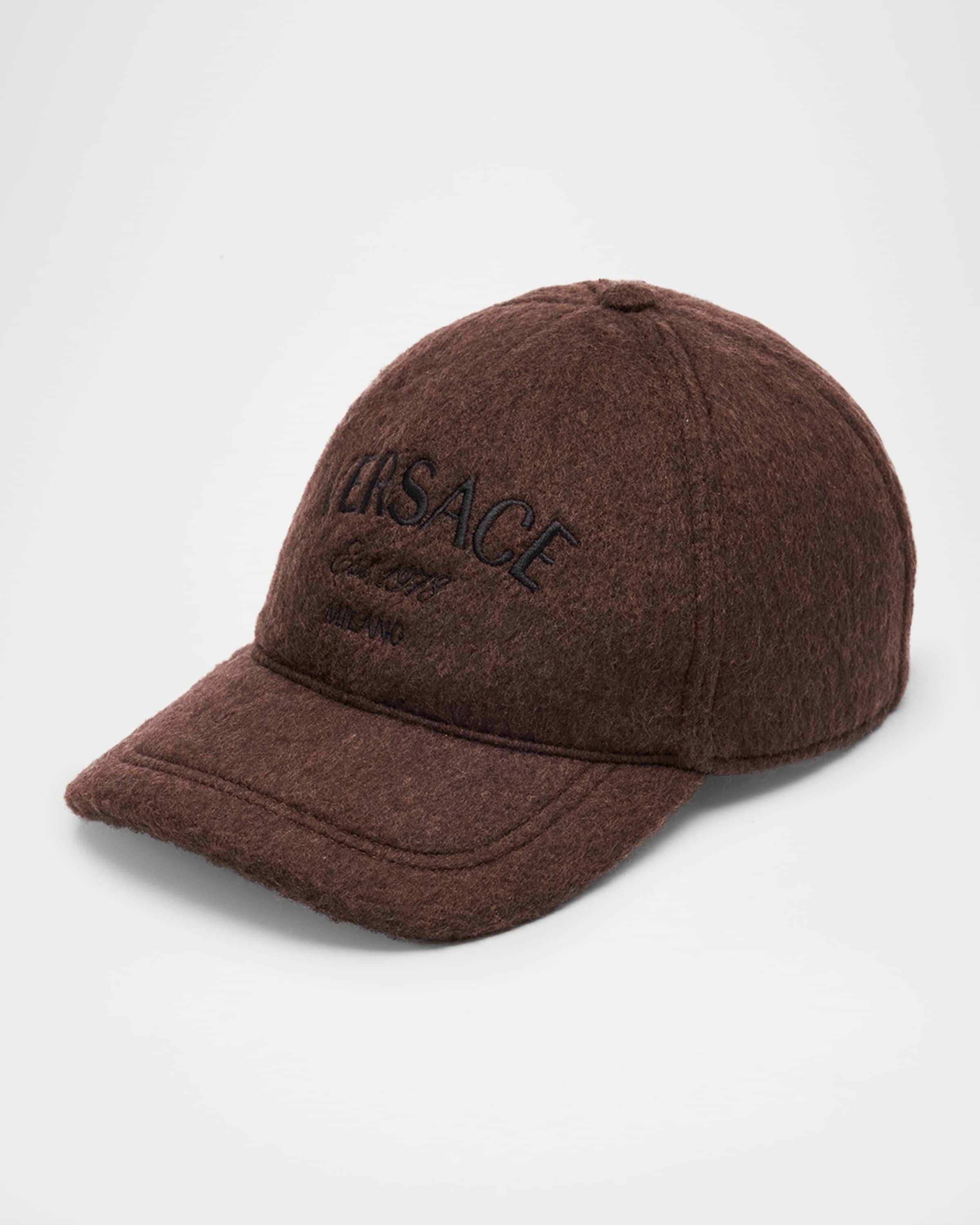 Men's Wool Embroidered Logo Baseball Cap - 1