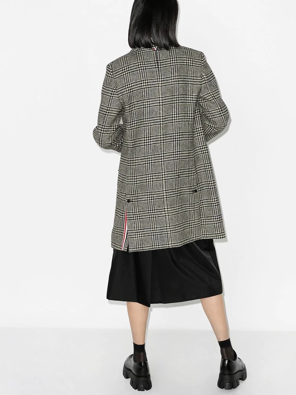  checked houndstooth coat  - 3