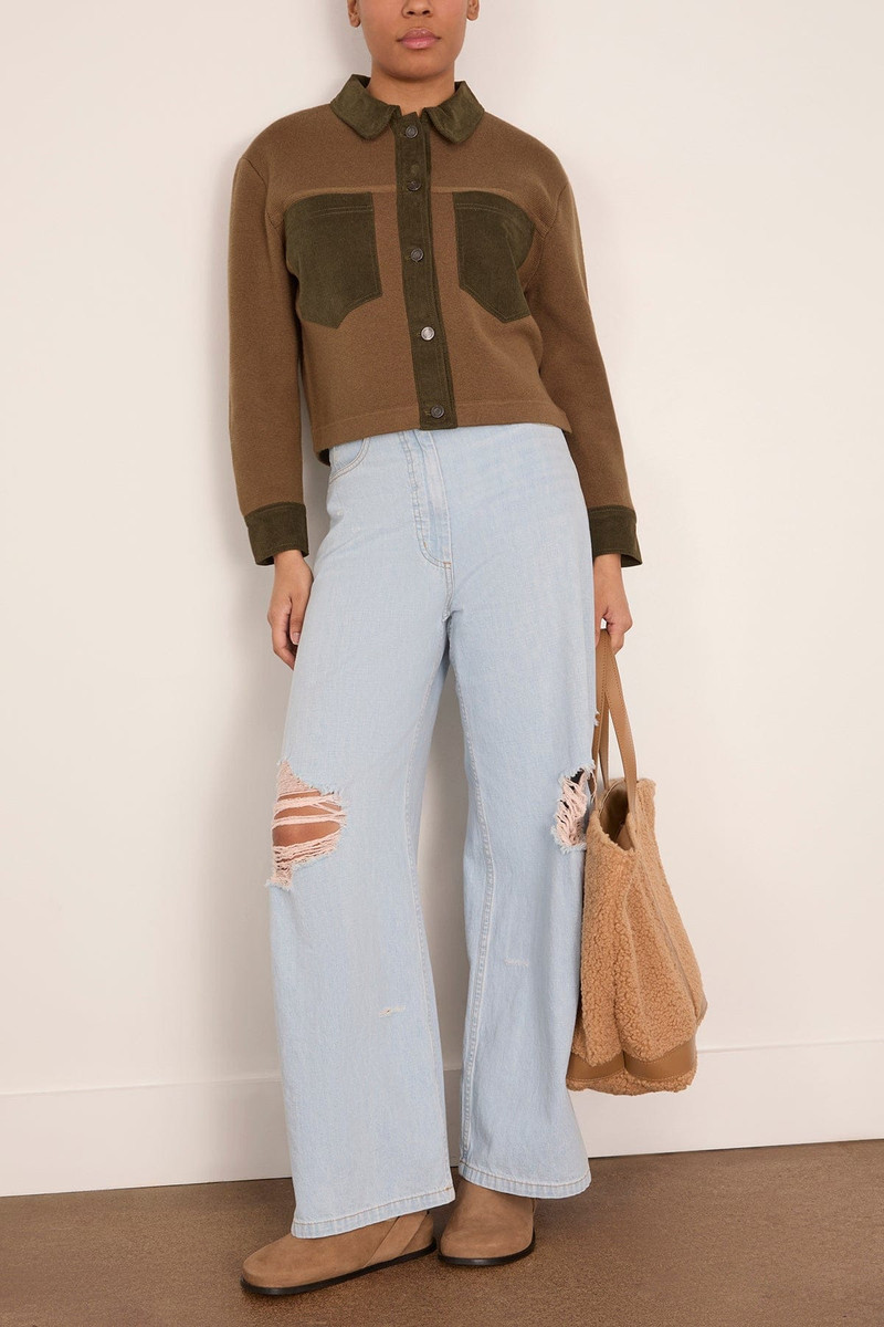 Vanessa Bruno Denver Sweater in Kaki outlook