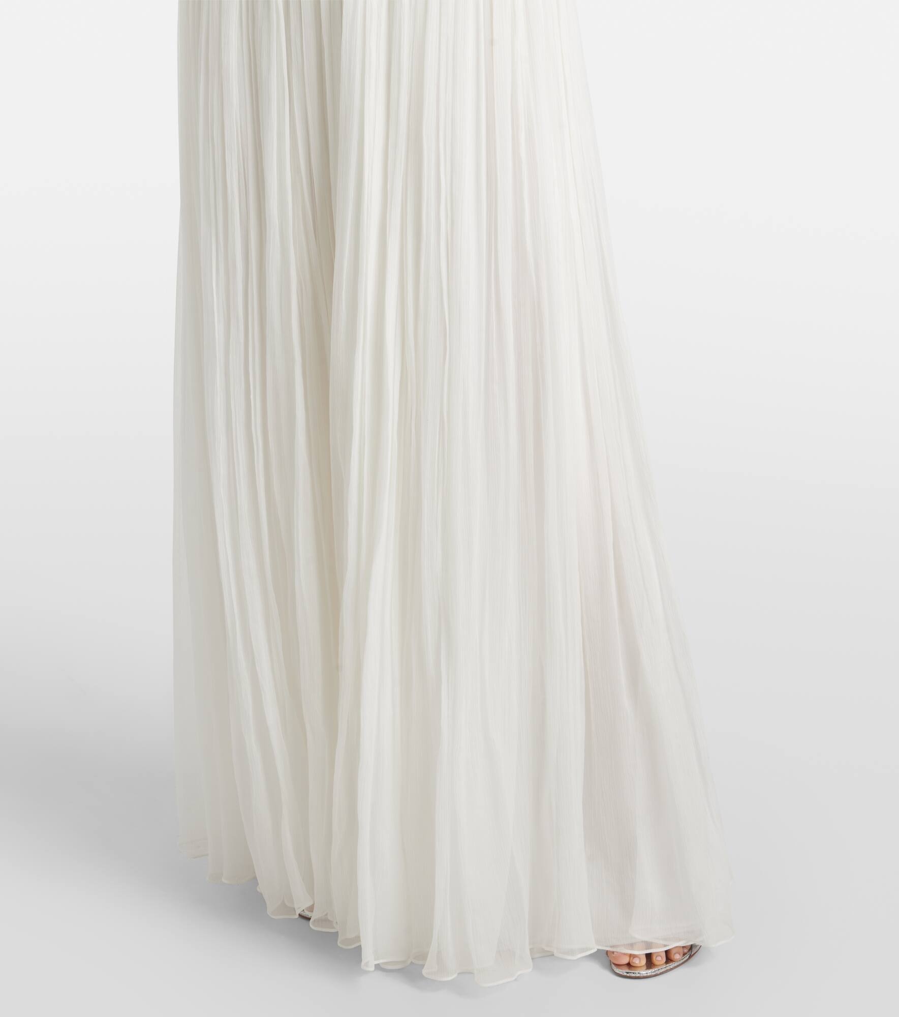 Adamaris embellished floral strapless gown - 5
