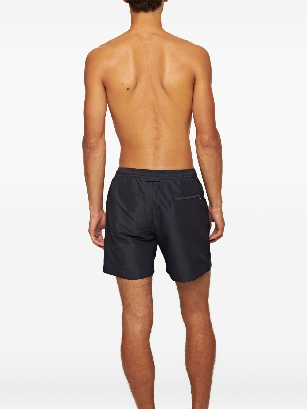elasticated drawstring-waistband swim shorts - 5