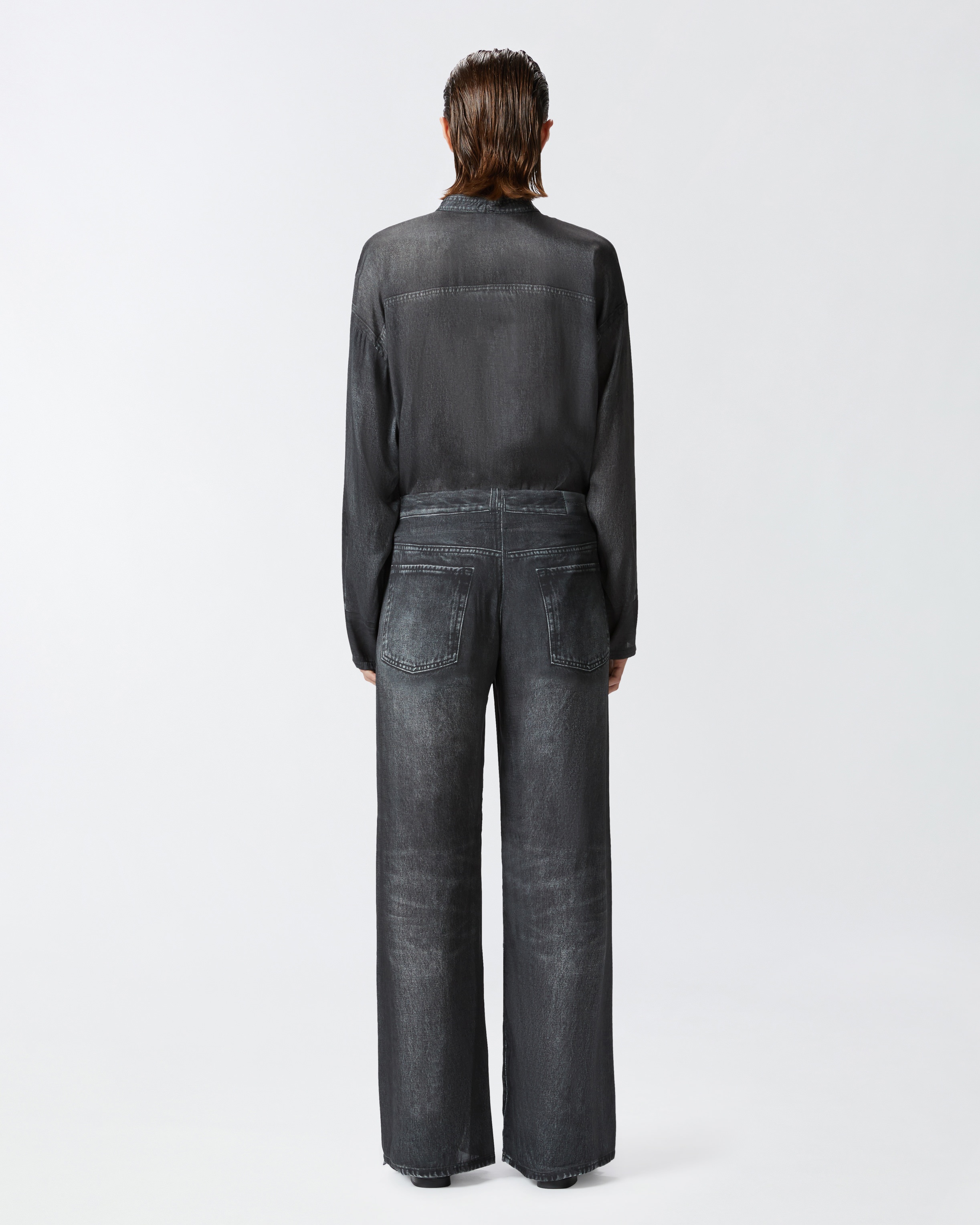 JEAN-STYLE WIDE-LEG TROUSERS - 4