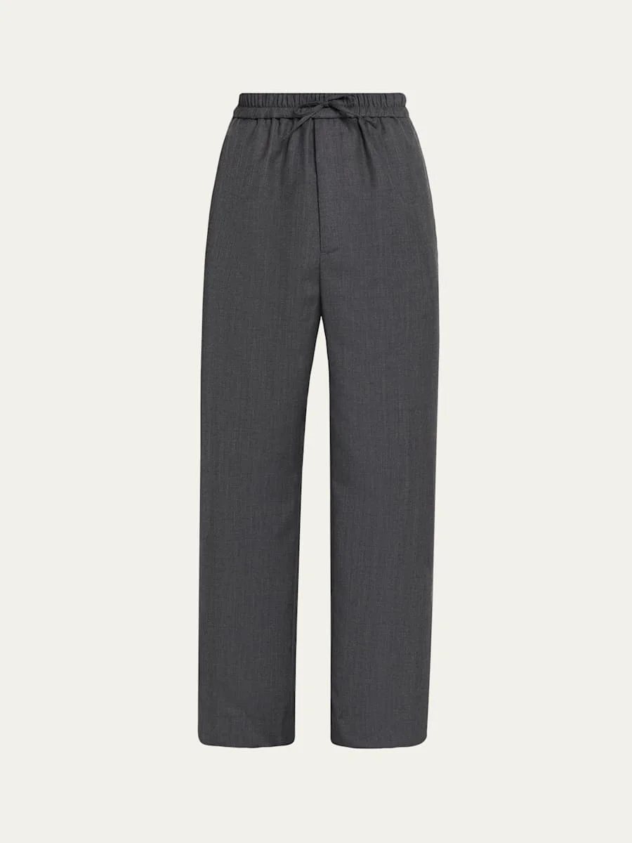 Men's Nilson Soft Wool Elastic Drawstring Pants - 1