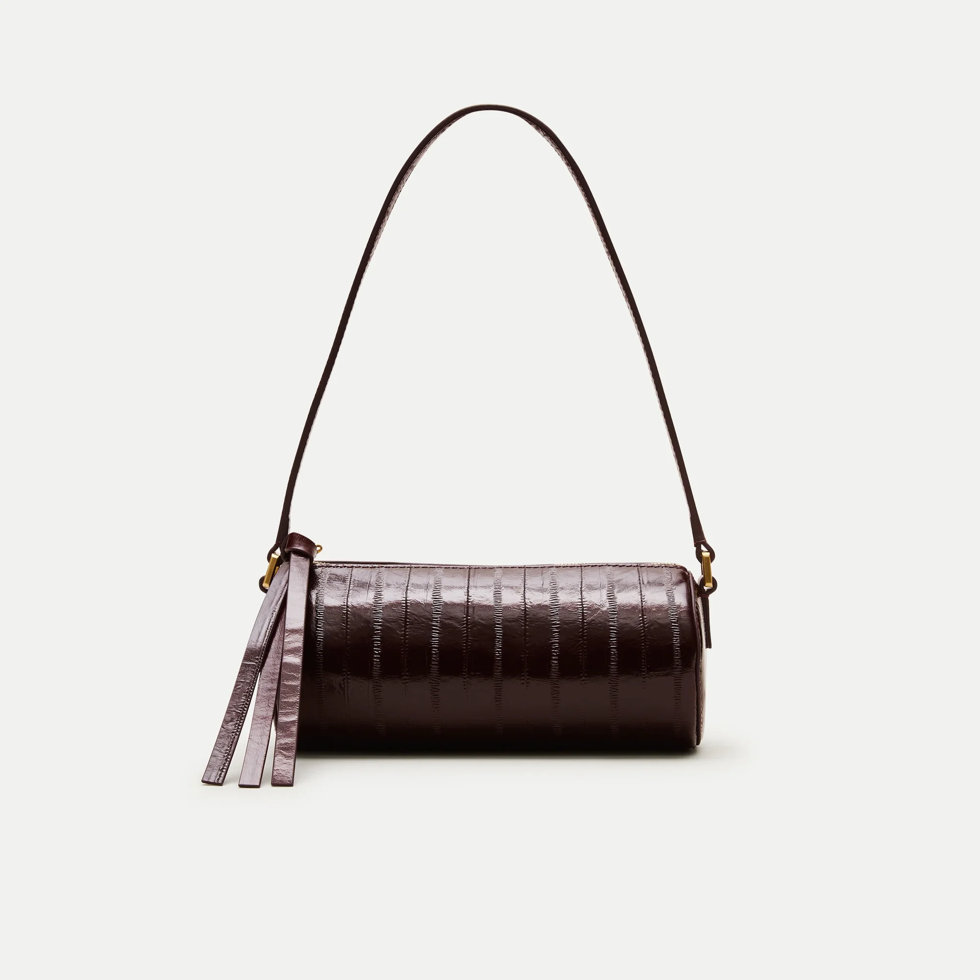 Pencil bag in eel-embossed leather - 1