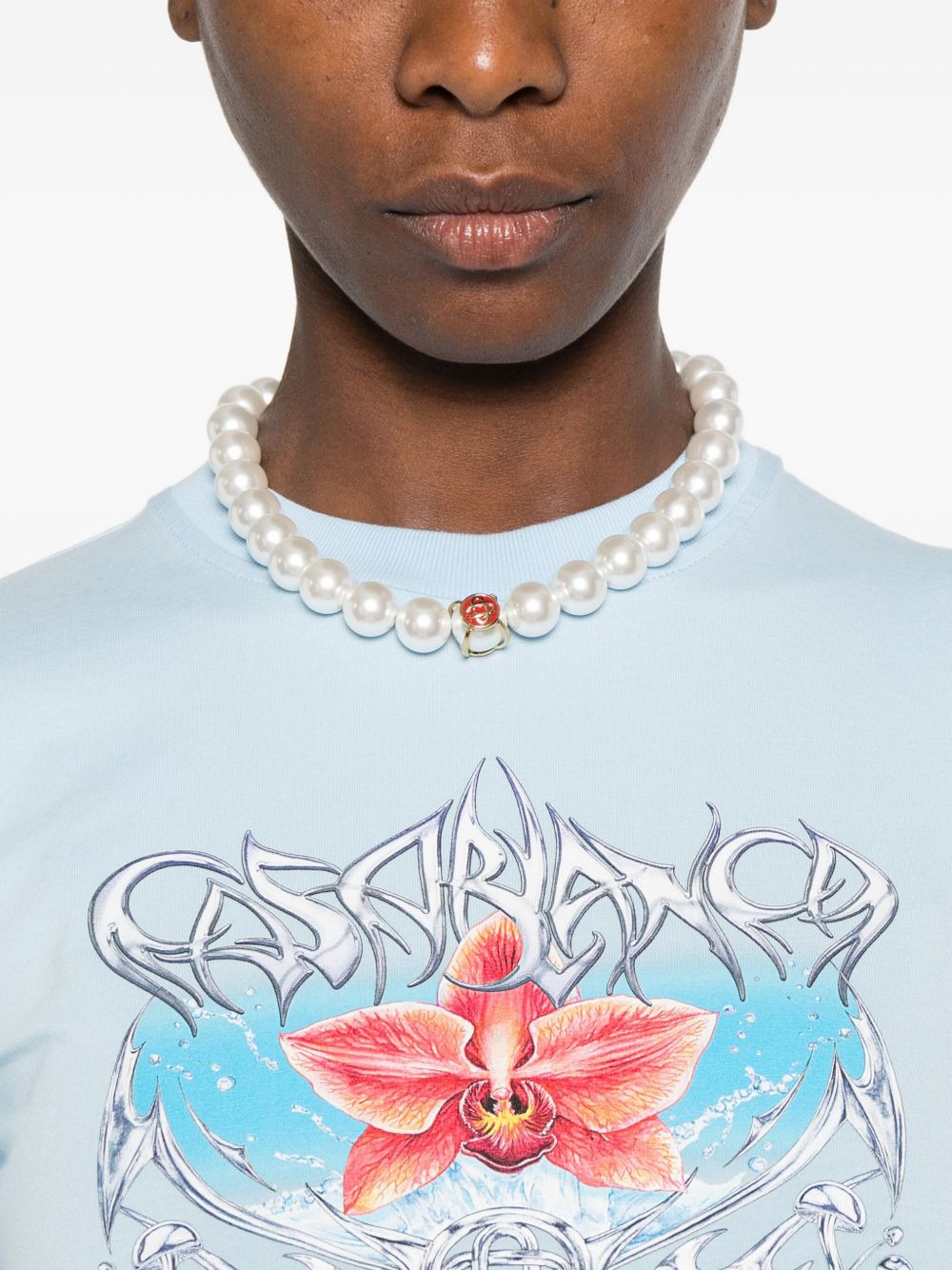 Blades orchid-print cotton T-shirt - 5