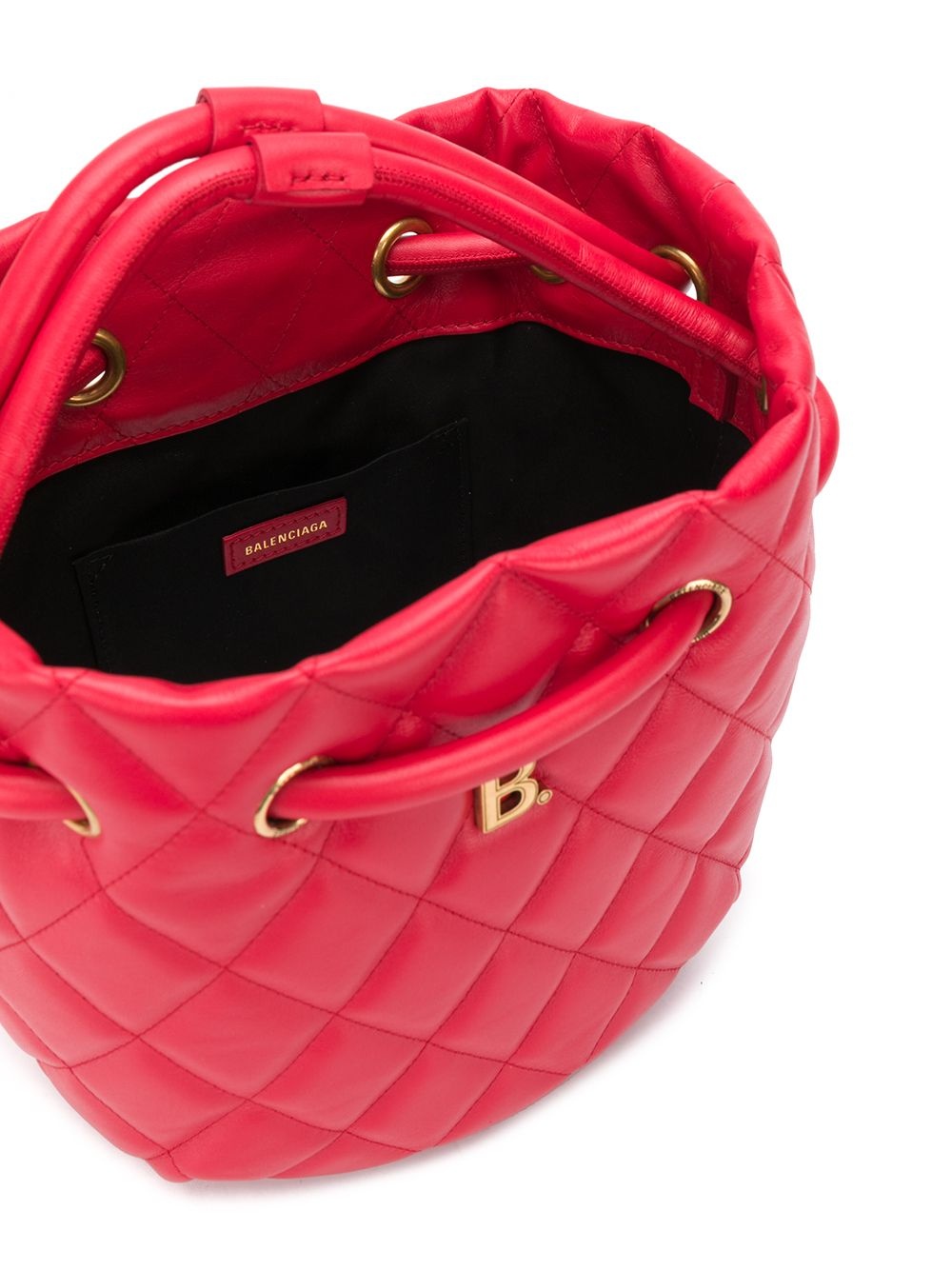 small B quilted bucket bag - 5
