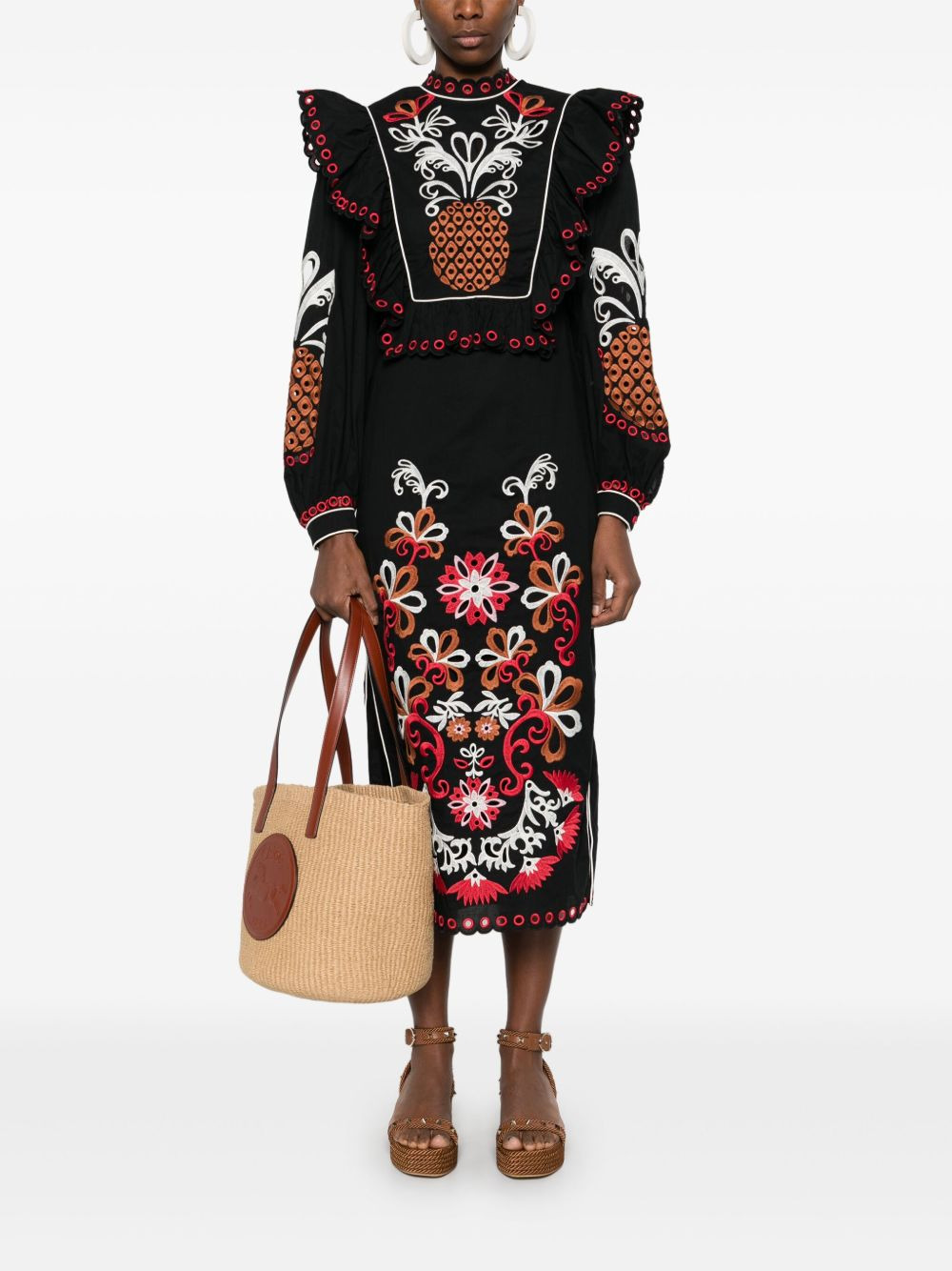 Cashew Mandala Richilieu maxi dress - 2
