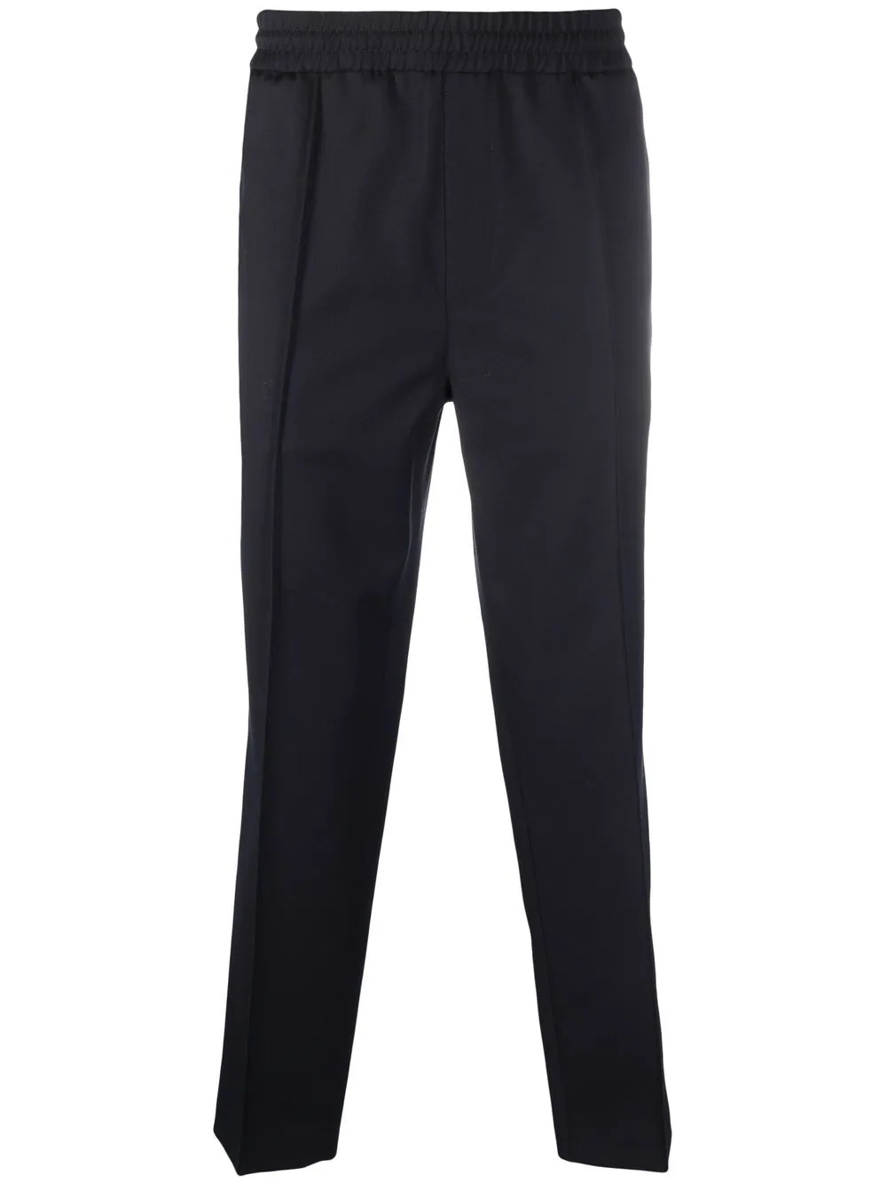 straight-leg wool trousers - 1