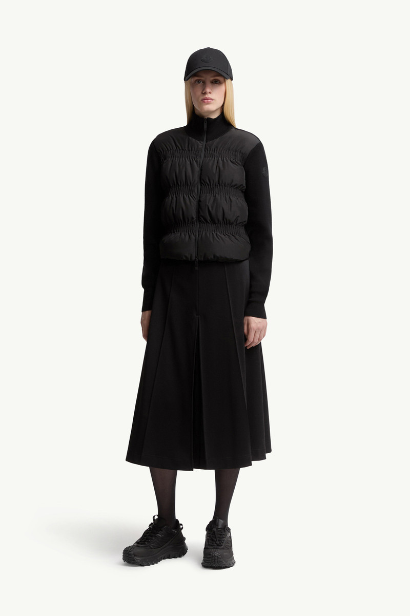 Moncler Padded Wool Zip-Up Cardigan outlook