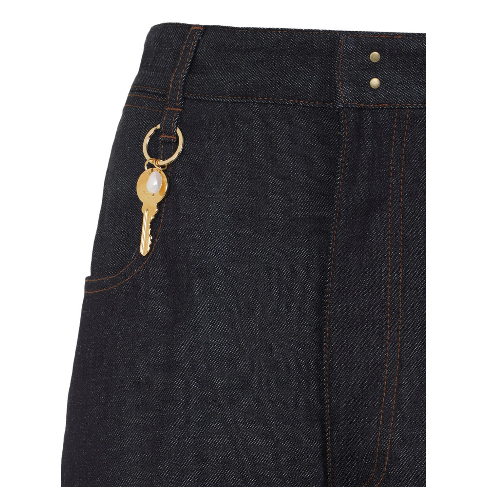 Carven Blue Denim - Boyfriend Jeans Women - 3