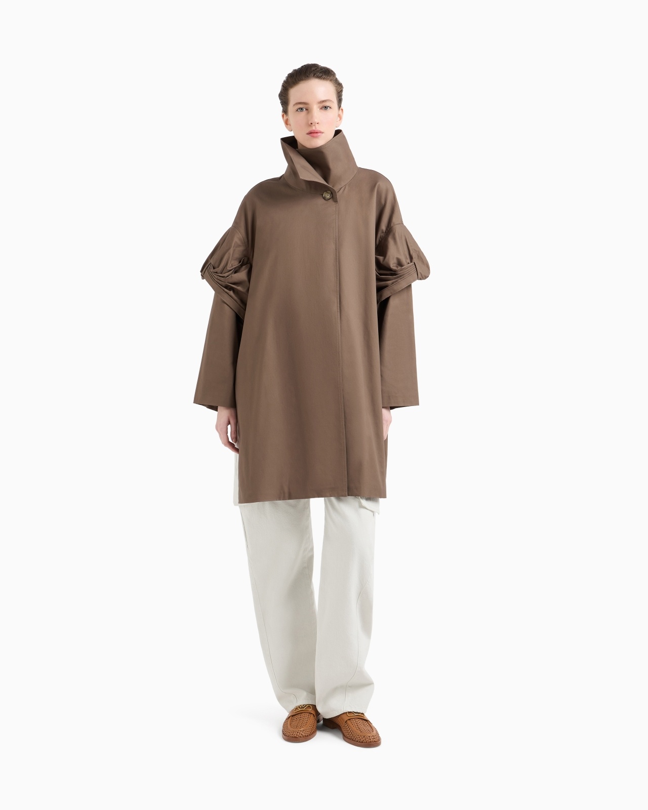 PIMA GABARDINE TRENCH COAT WITH TORCHON - 2