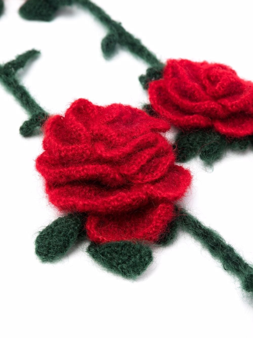 knitted rose scarf - 3