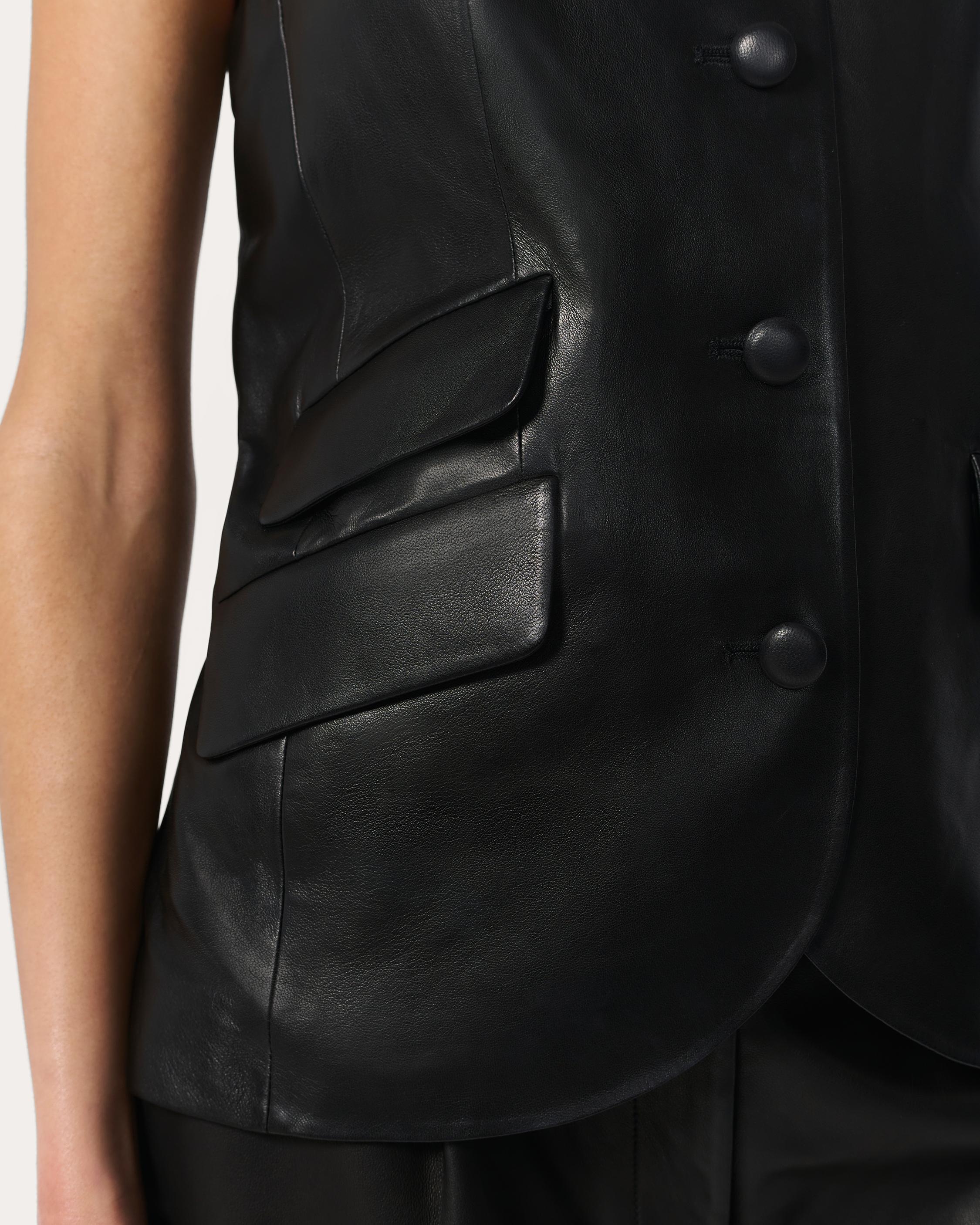 Slade Leather Vest - 5
