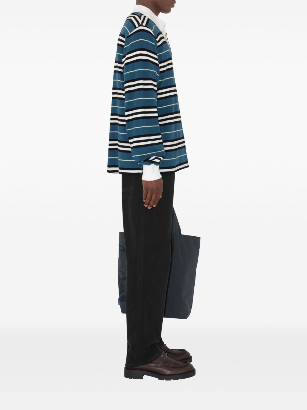 striped polo shirt - 3